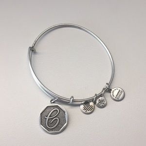 Alex and Ani Initial Charm Bracelet - C